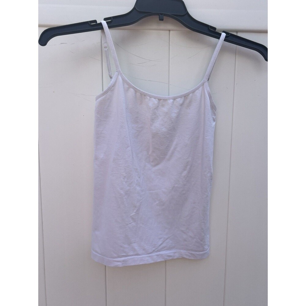 Ann Taylor Top Women XS White Sleeveless Spaghetti Strap Nylon Casual Cami